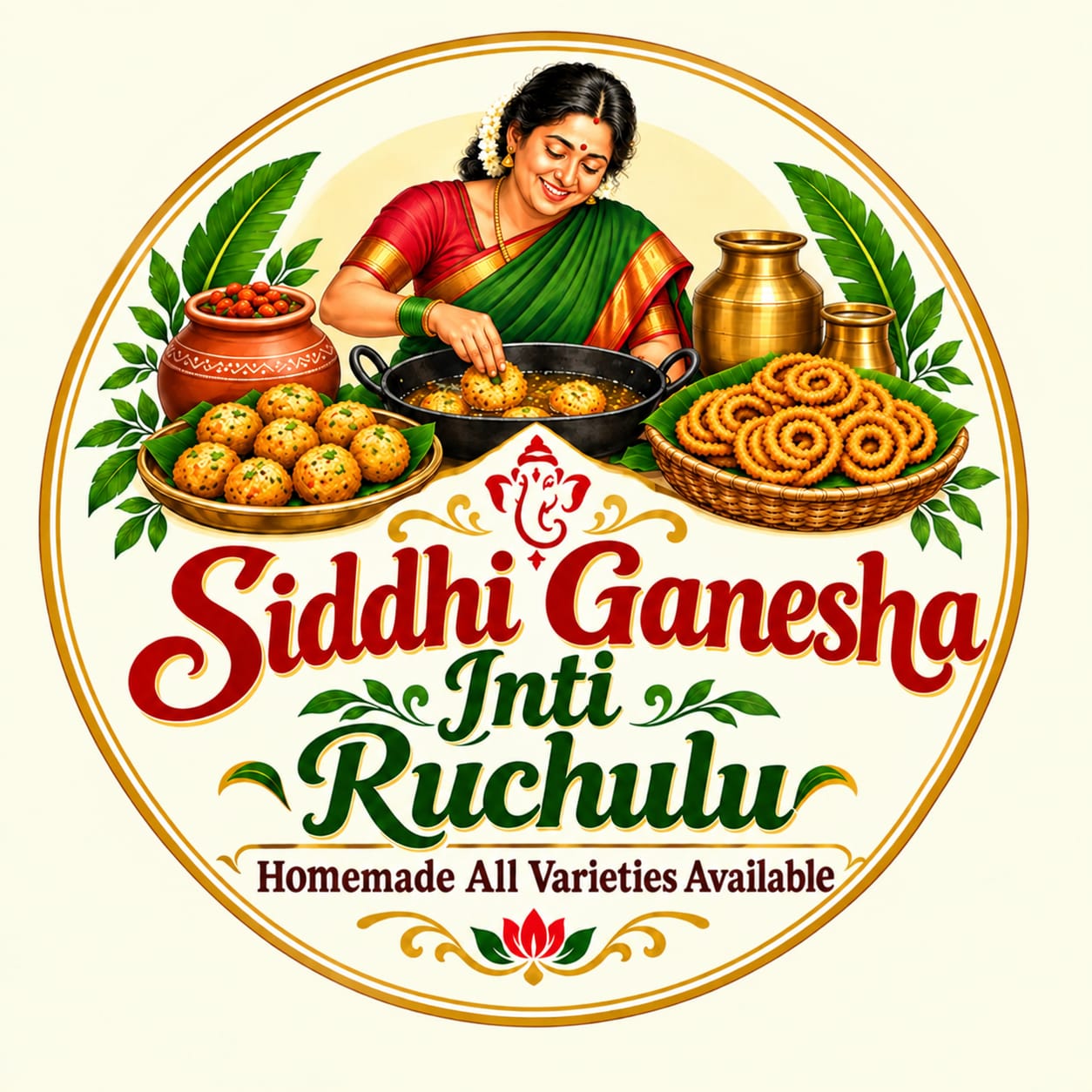 Siddhi Ganesha Inti Ruchulu Logo